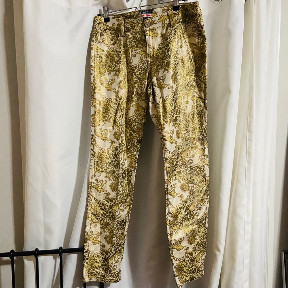 GOLDEN FLORAL JEANS